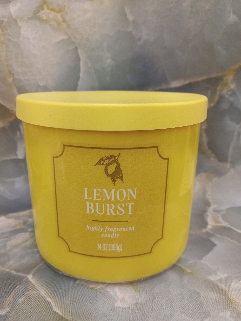 Lemon Burst Scented Candle - Yellow